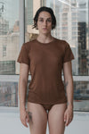 BASERANGE Classic Bamboo Fiber and Cotton Slim Fit T-shirt Series Collection Round Neck Bottoming Shirt France BAS-TOCT-BL-000-OCULAR